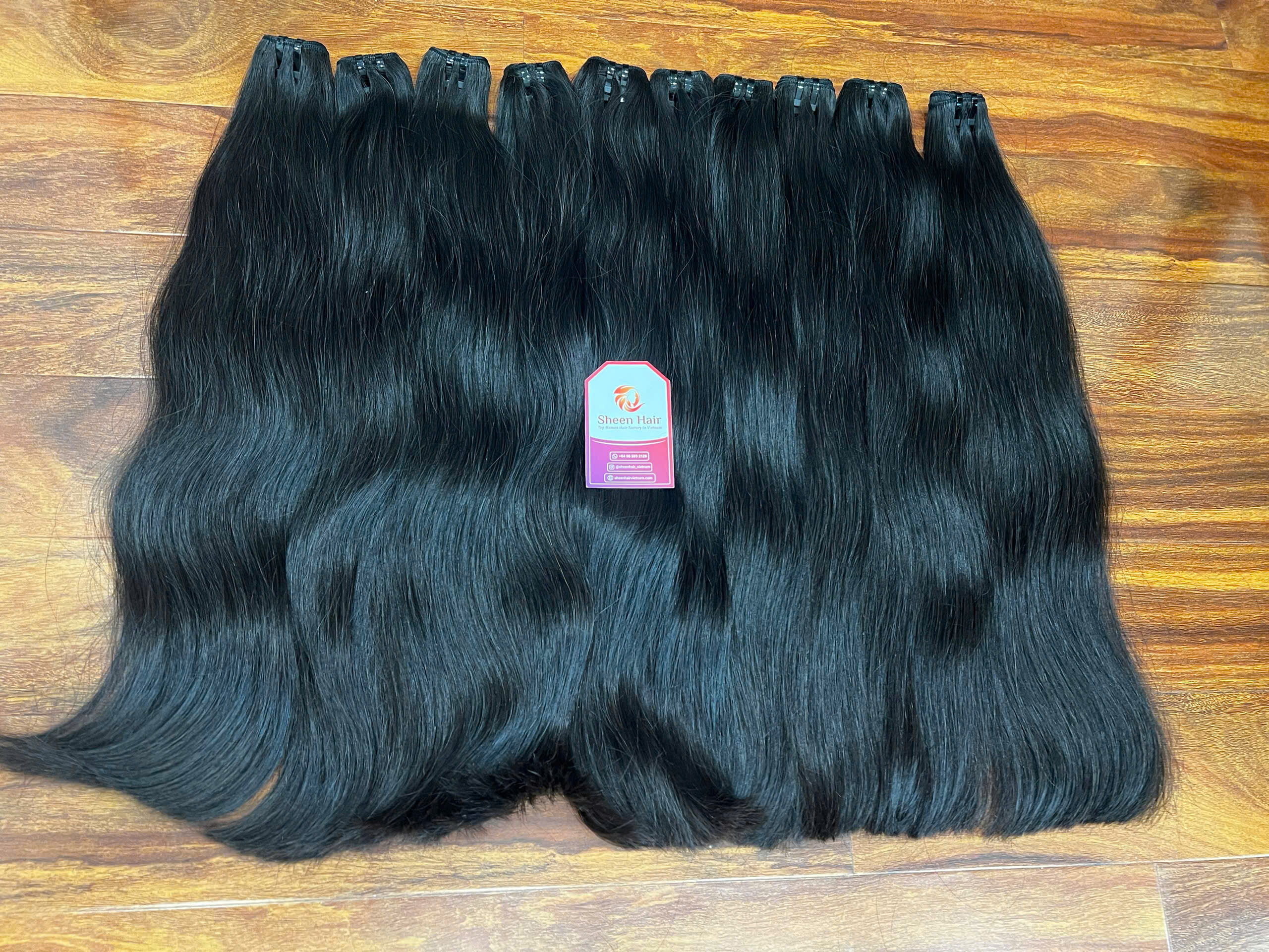 black hair machine weft sheen hair vietnam