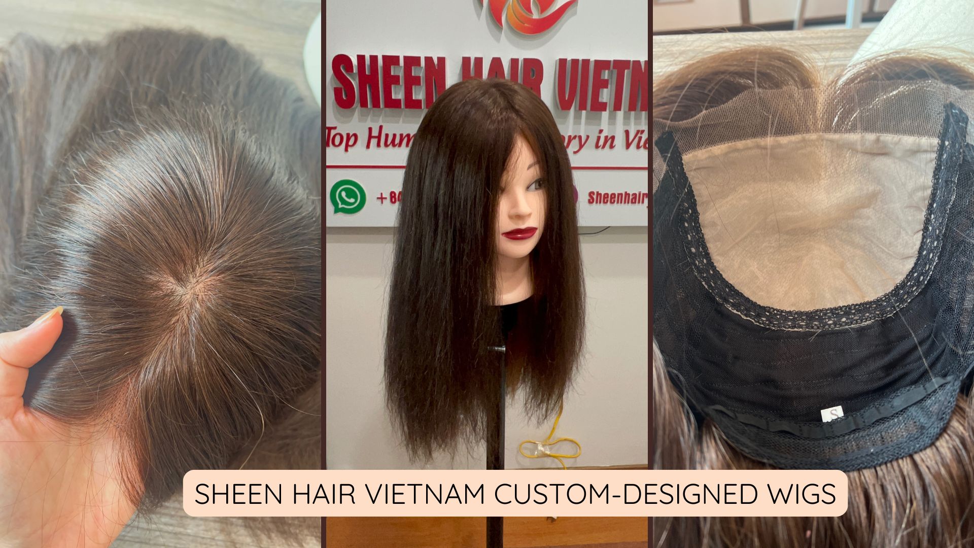 Custom wigs silkbase Sheen hair Vietnam 
