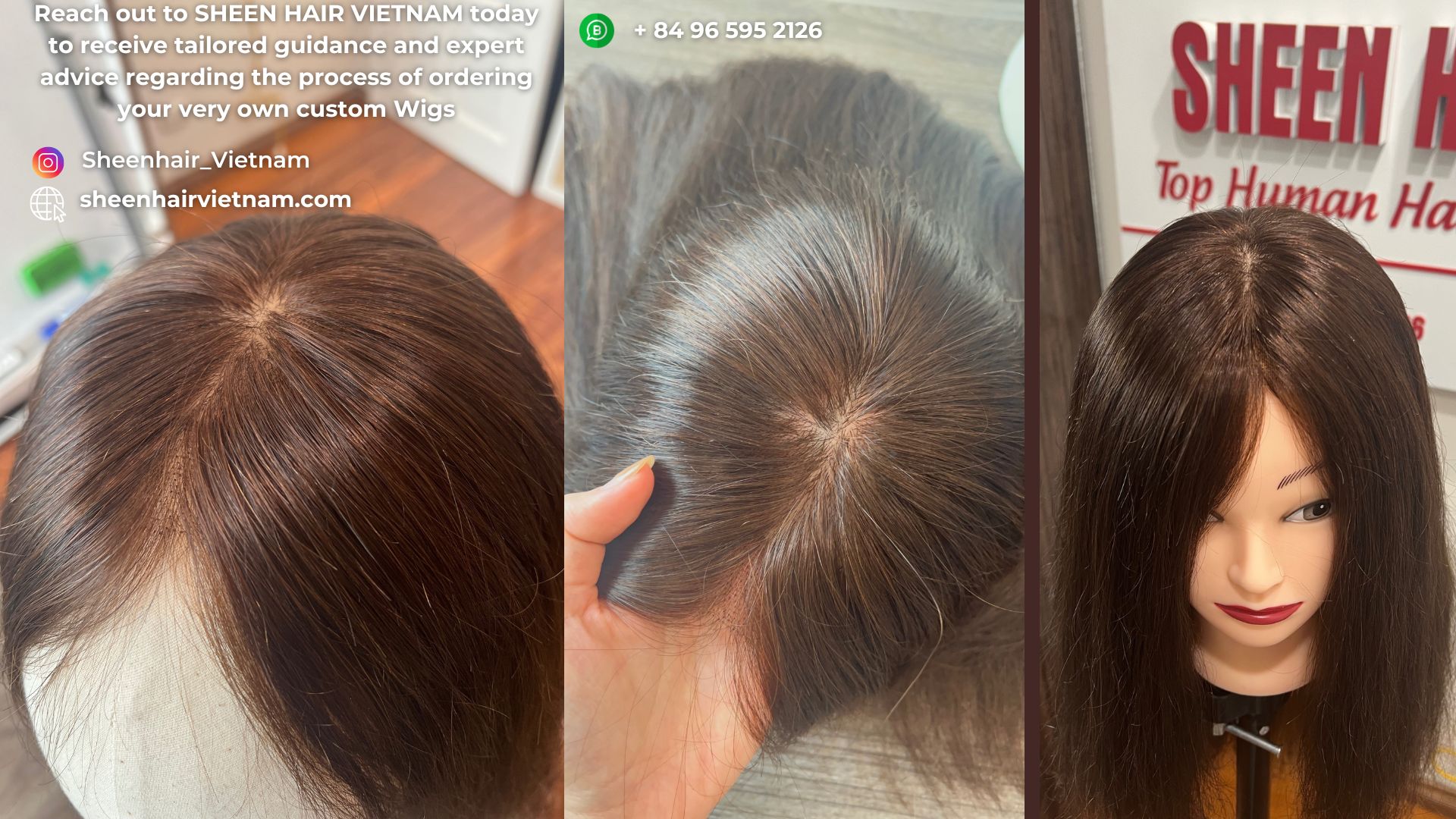 Custom wig Sheen hair Vietnam