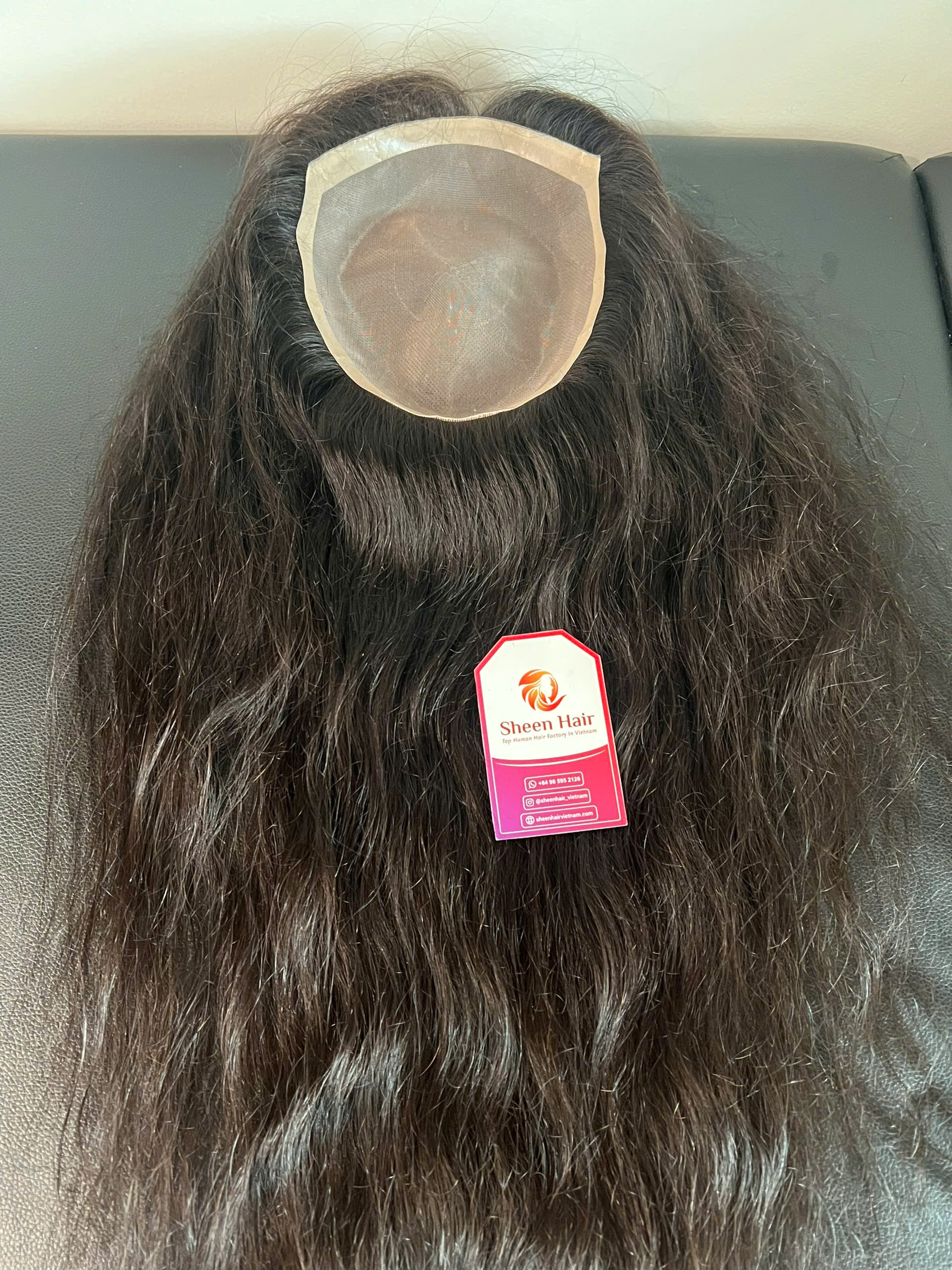 natural wavy hair topper sheen hair Vietnam 