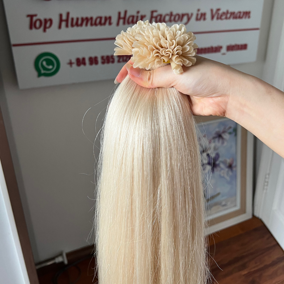 u-tip blond sheen Hair vietnam