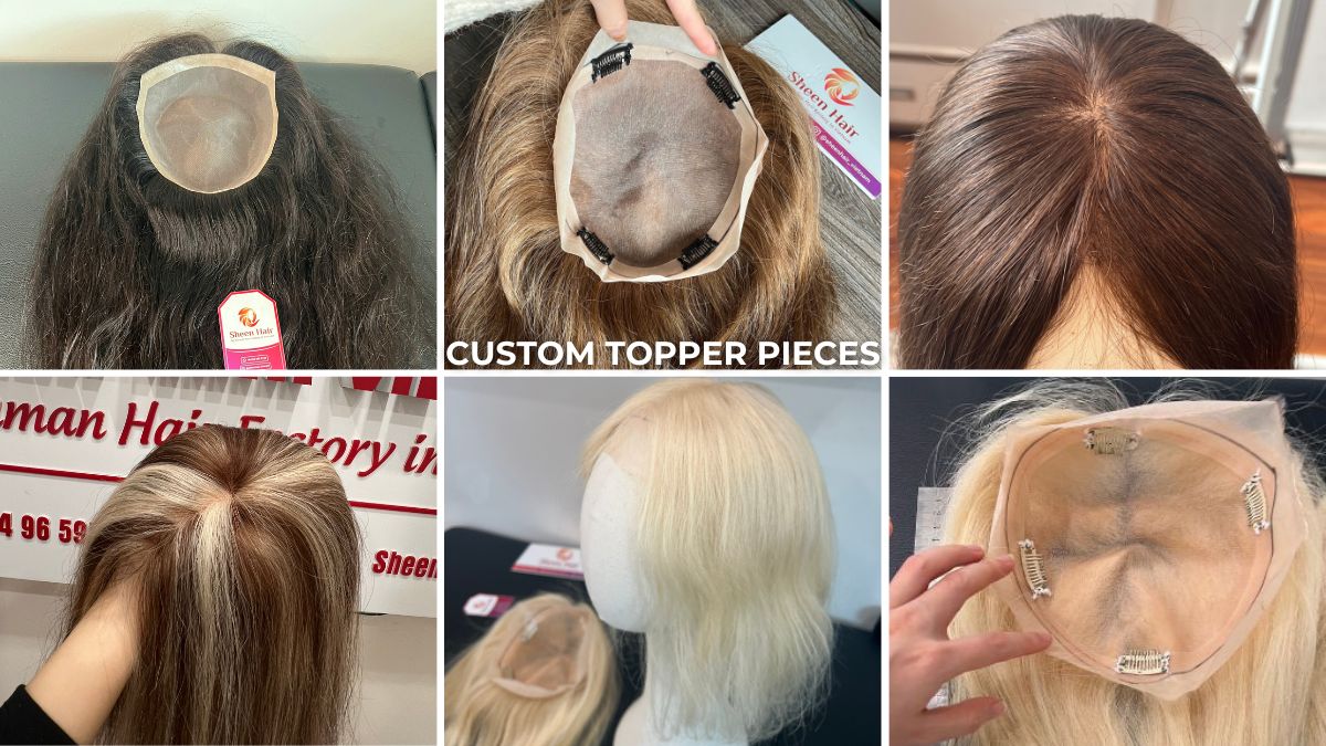 CUSTOM TOPPER PIECES SHEEN HAIR VIETNAM 
