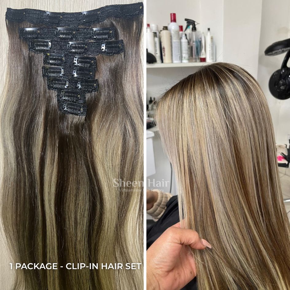 Clip-in Blonde Hair Piano Custom Color