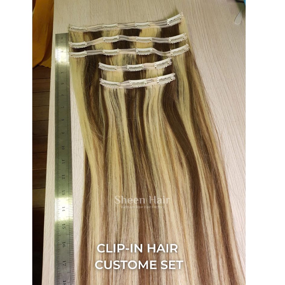 Clip-In Hair Set Blonde Piano