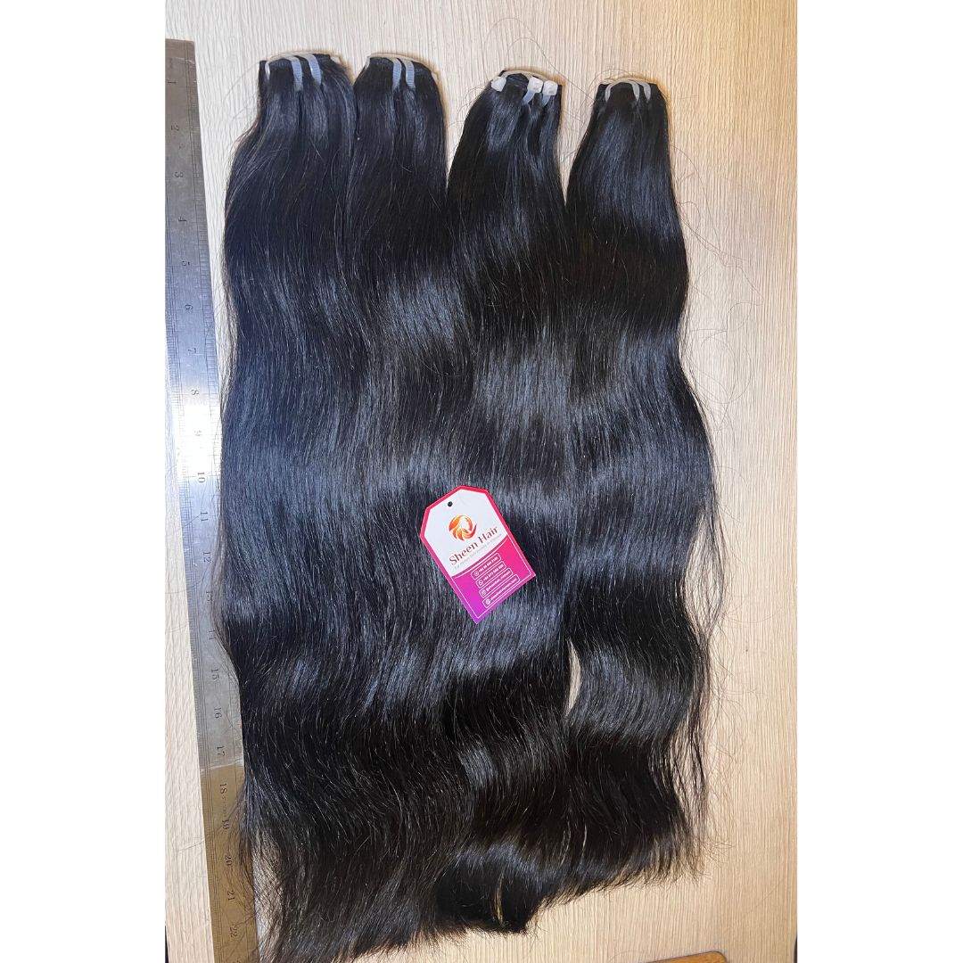 black weft bundles
