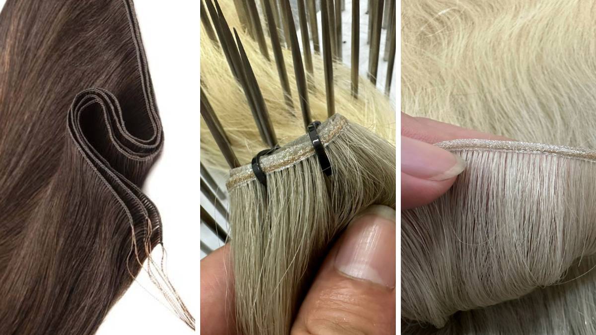 Hand tied vs Machine weft 